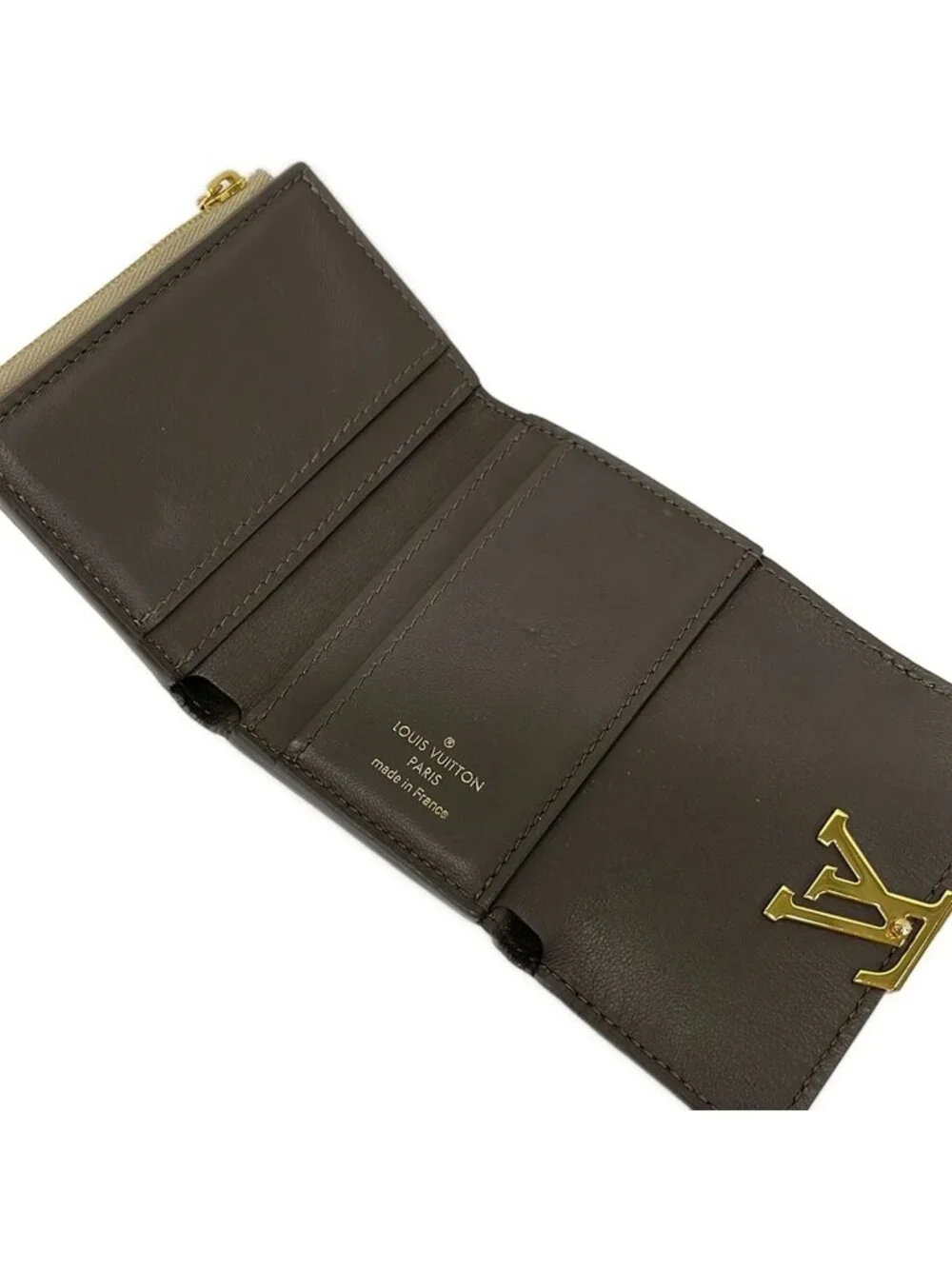 Louis Vuitton Trifold Wallet Capucines Portefeuille XS Galle Leather Cowhide
